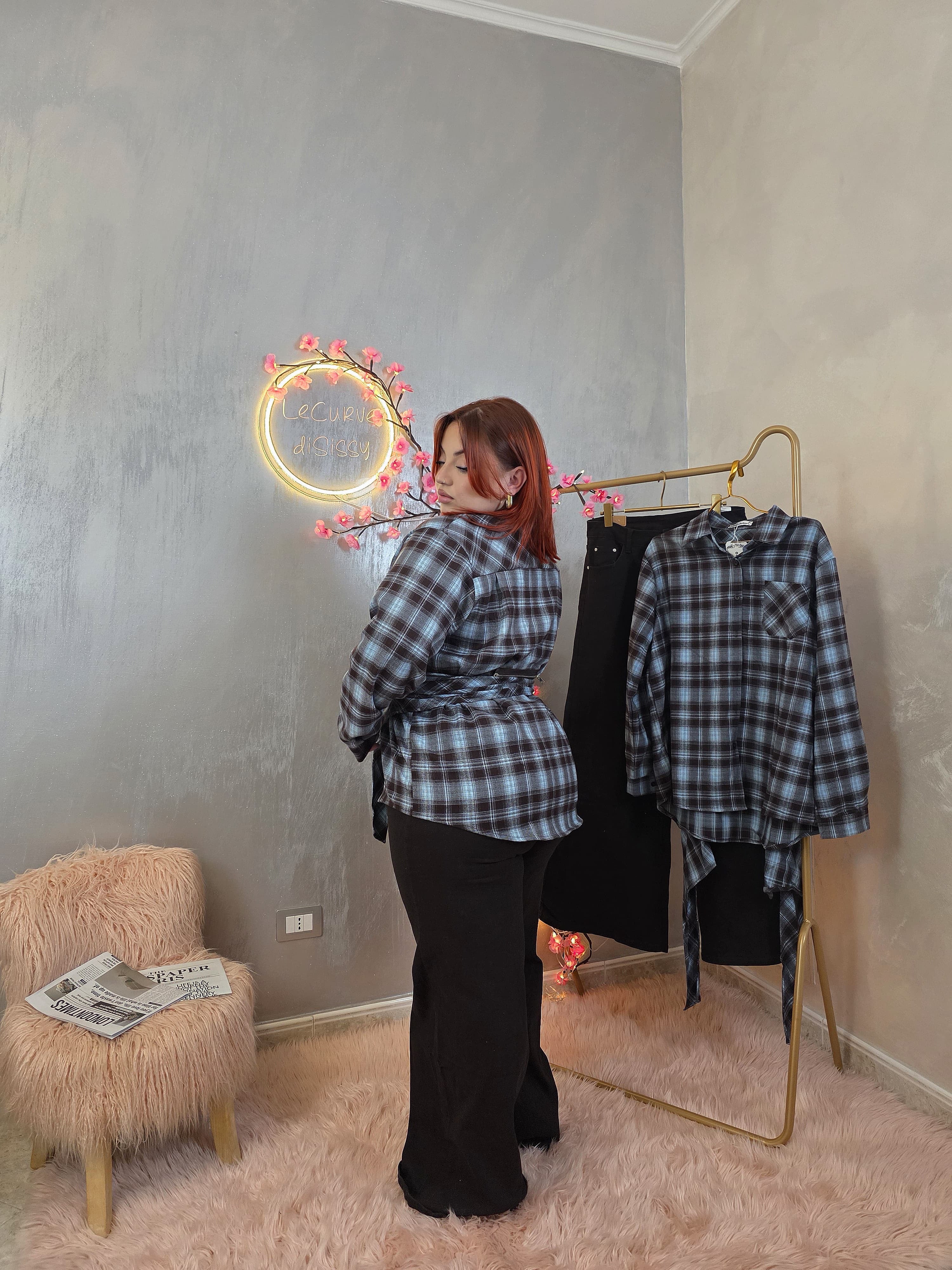 Camicia Nouée Azzurra