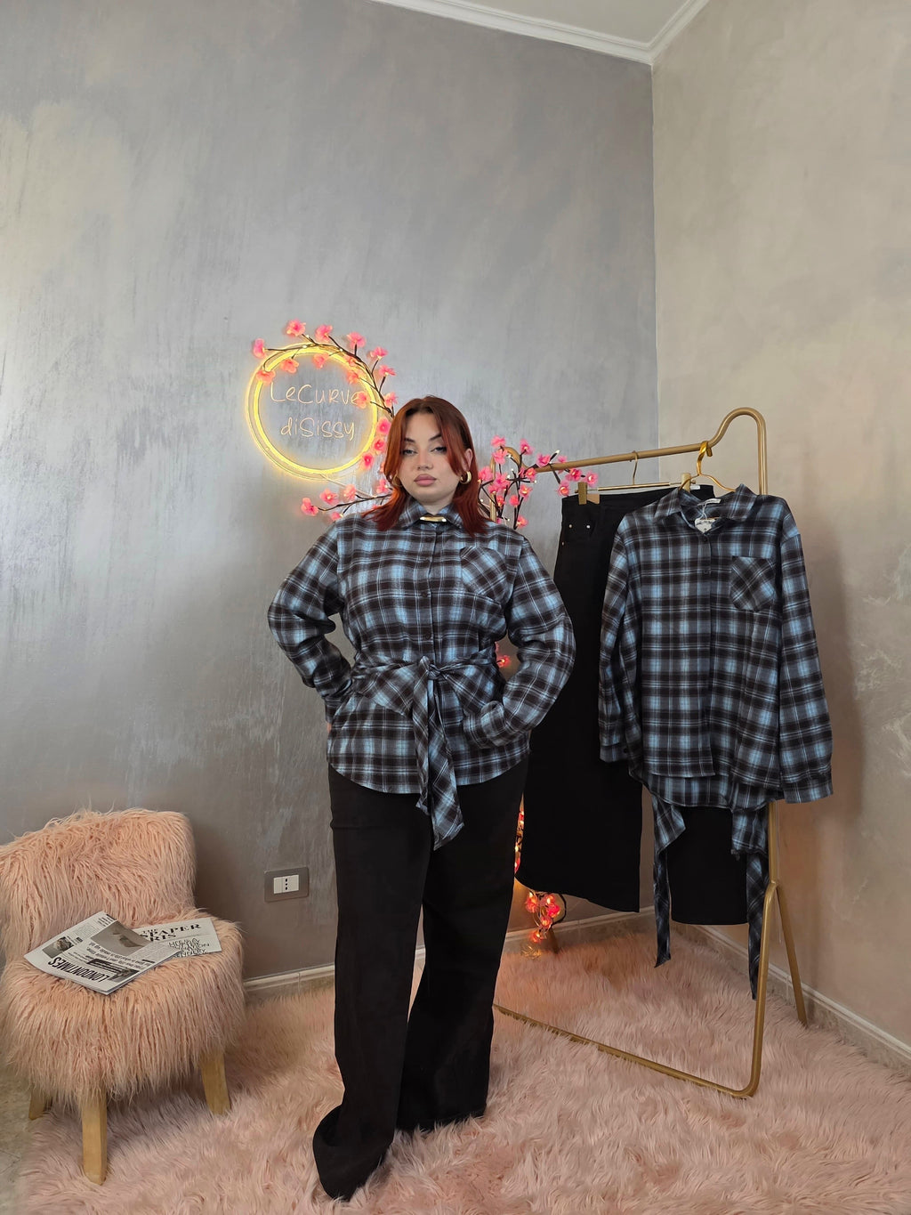 Camicia Nouée Azzurra