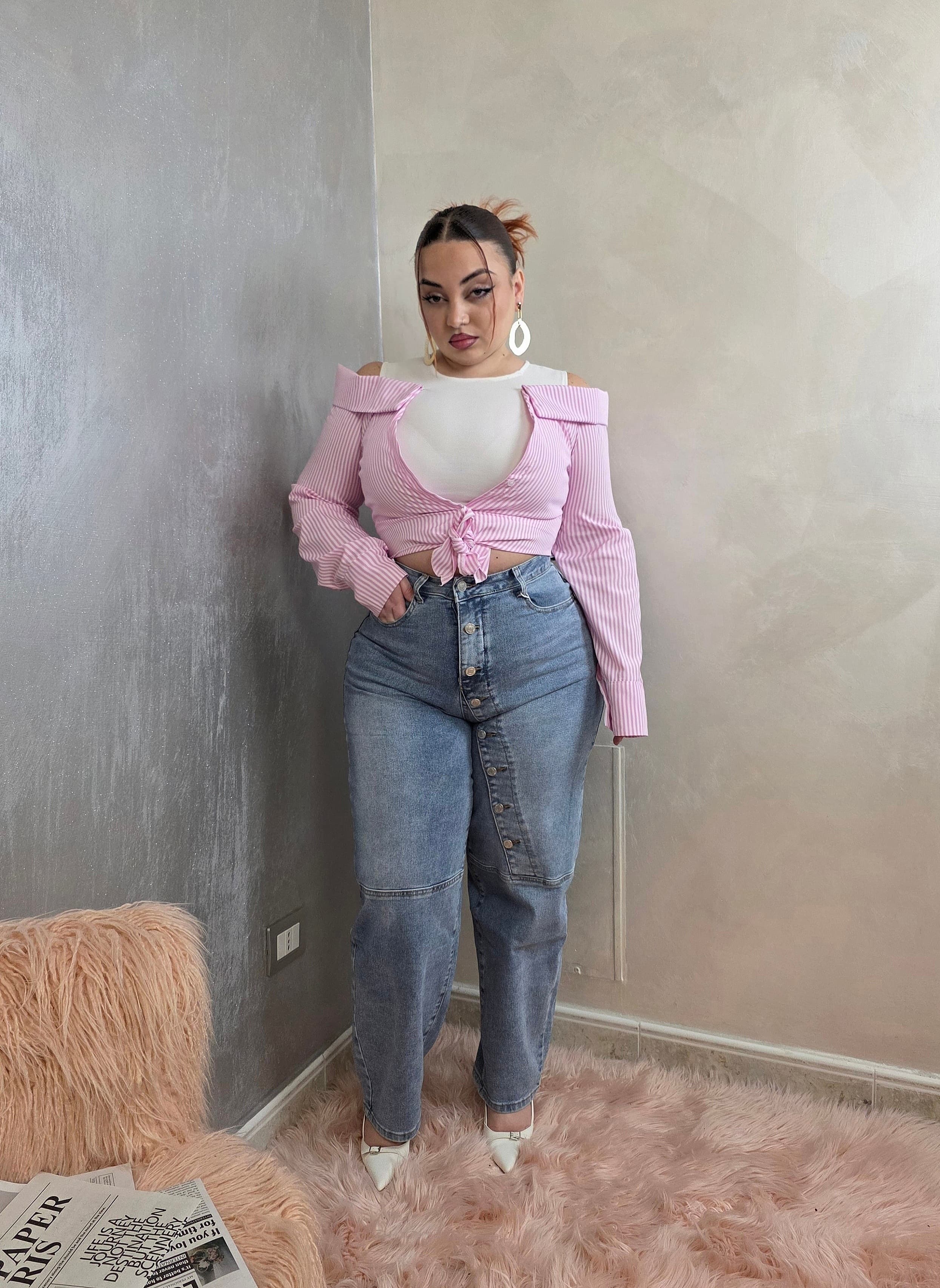 Diagonal Jeans Azzurro