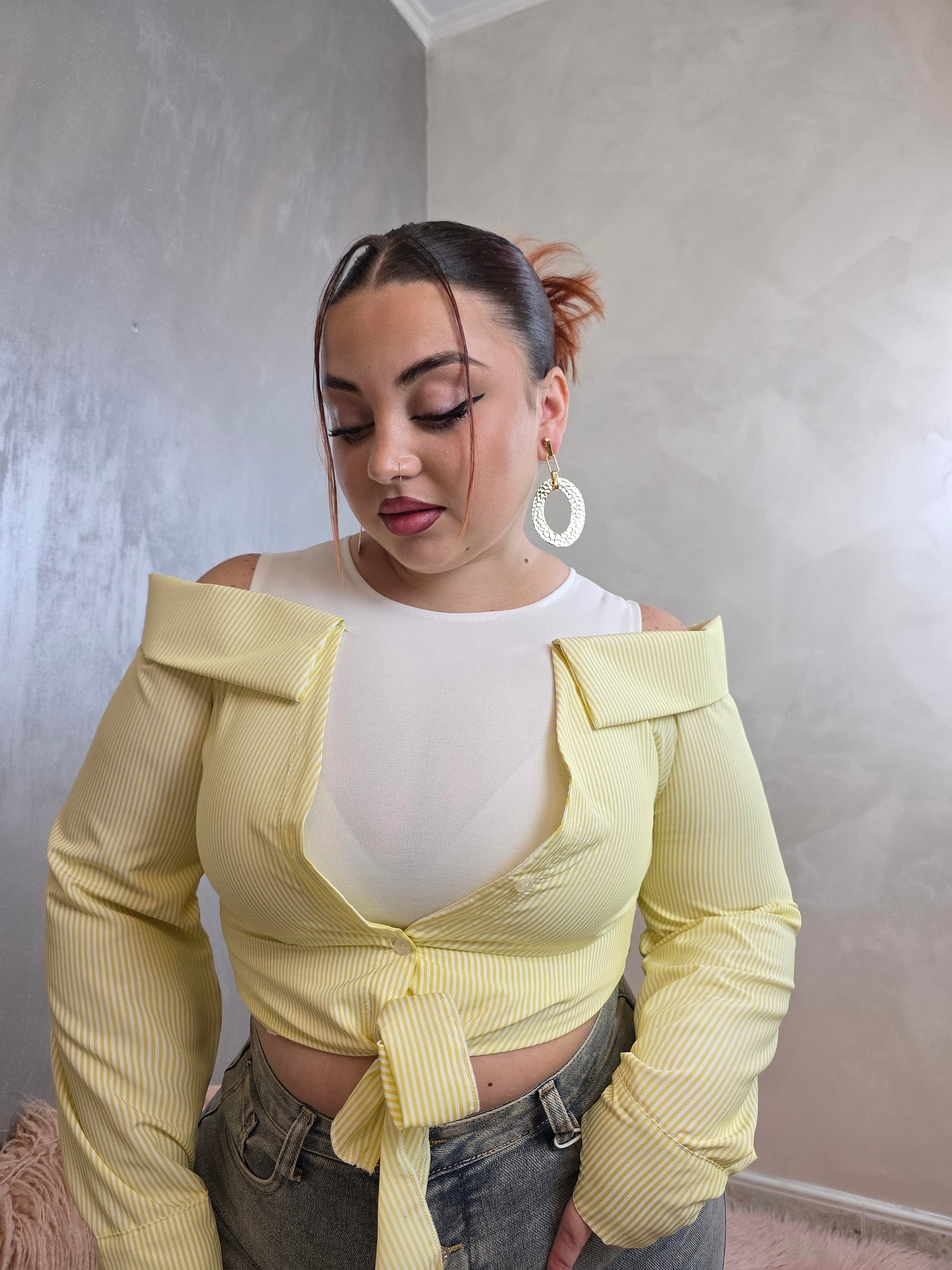 Camicia Spring gialla