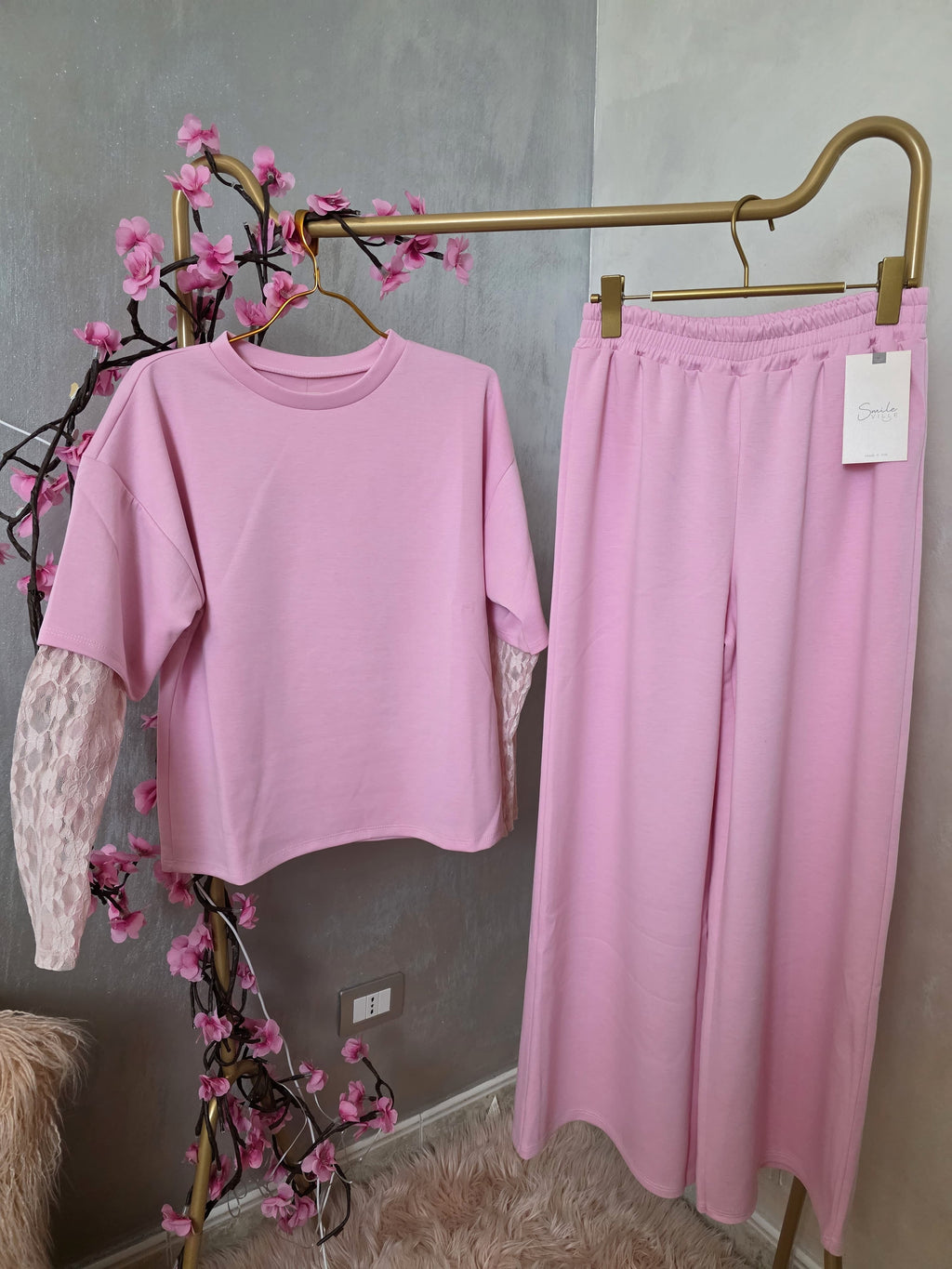 Coordinato Flora Pink