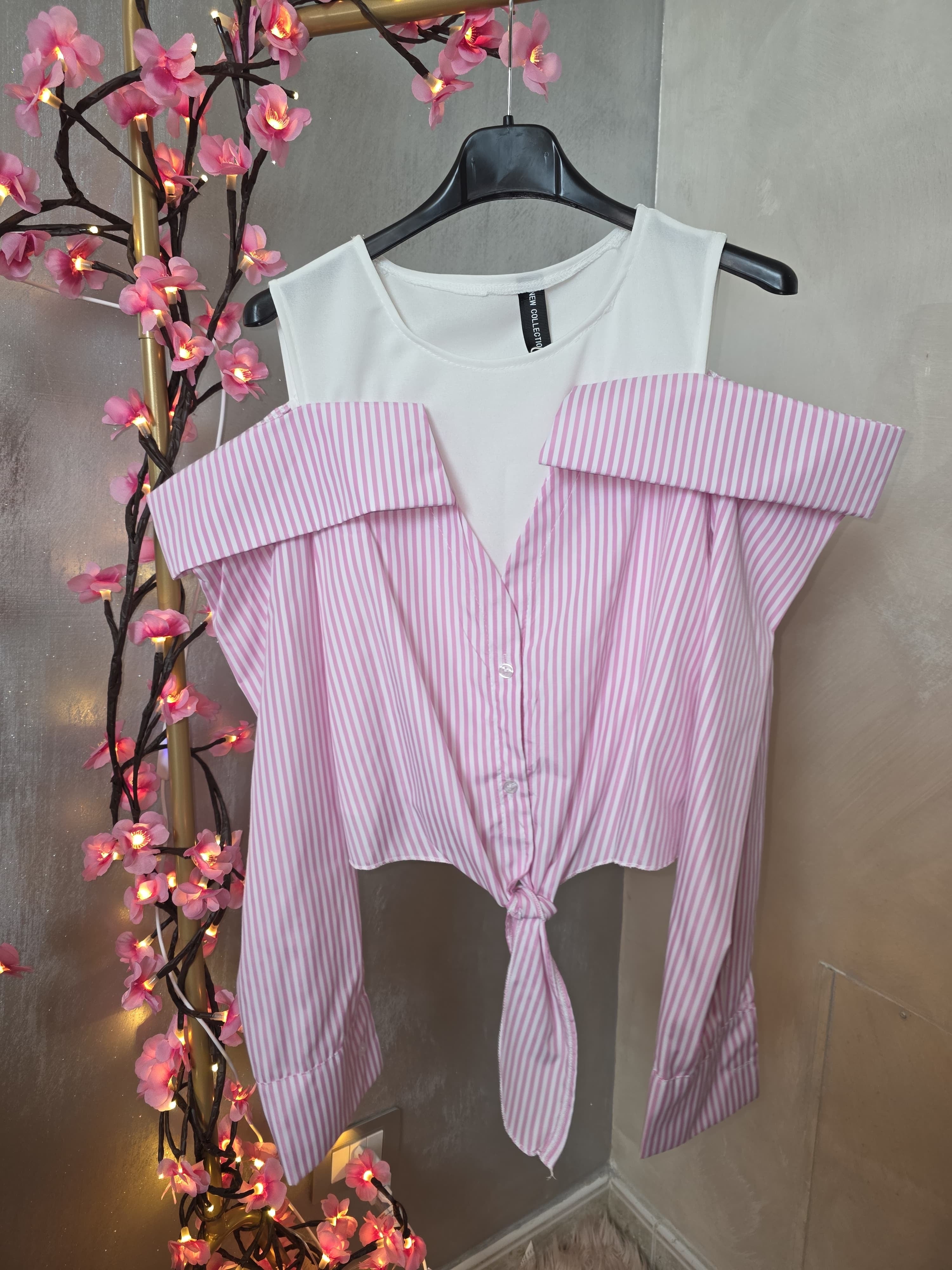 Camicia Spring rosa