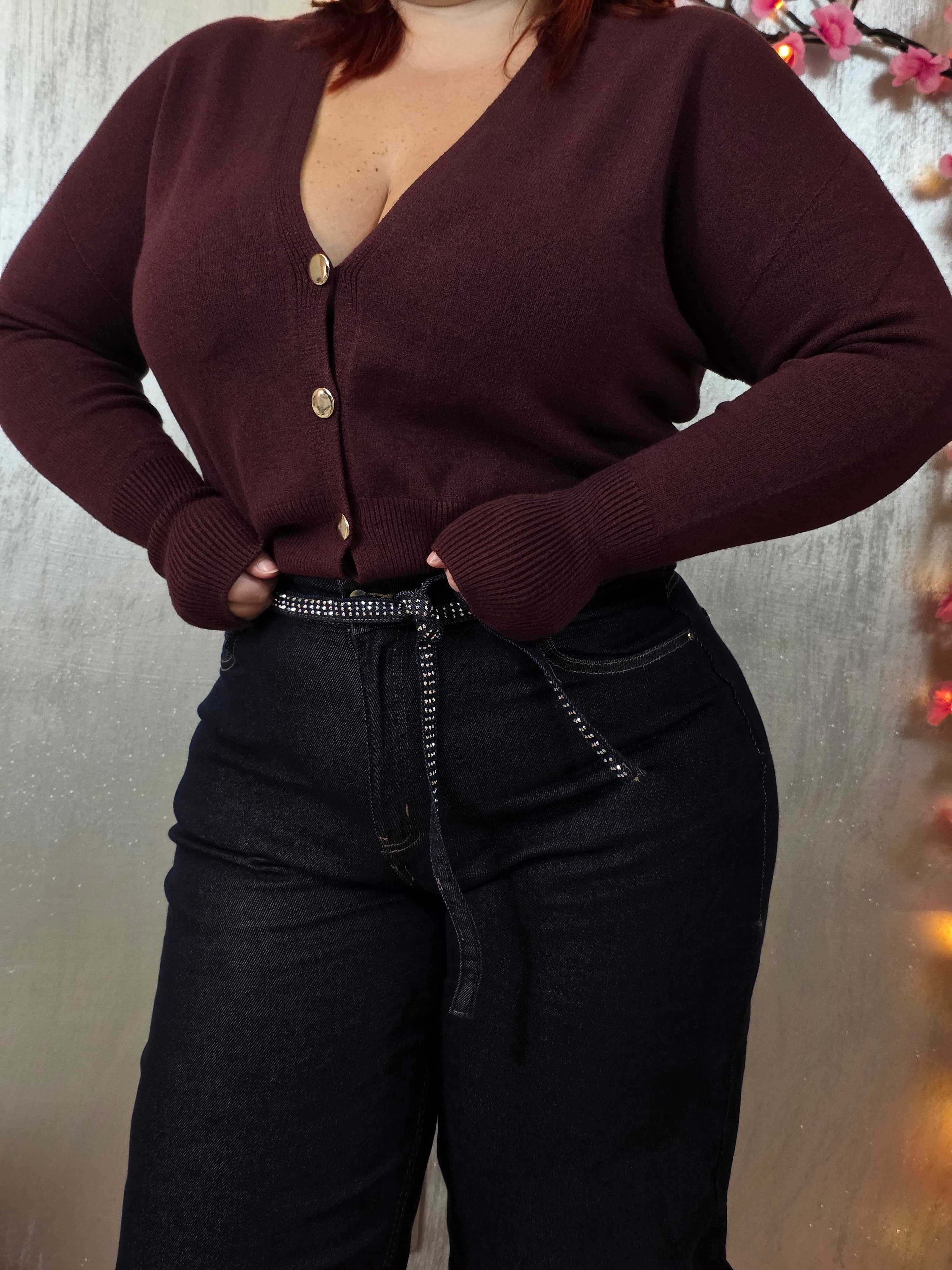 Cardigan Bordeaux Simona G