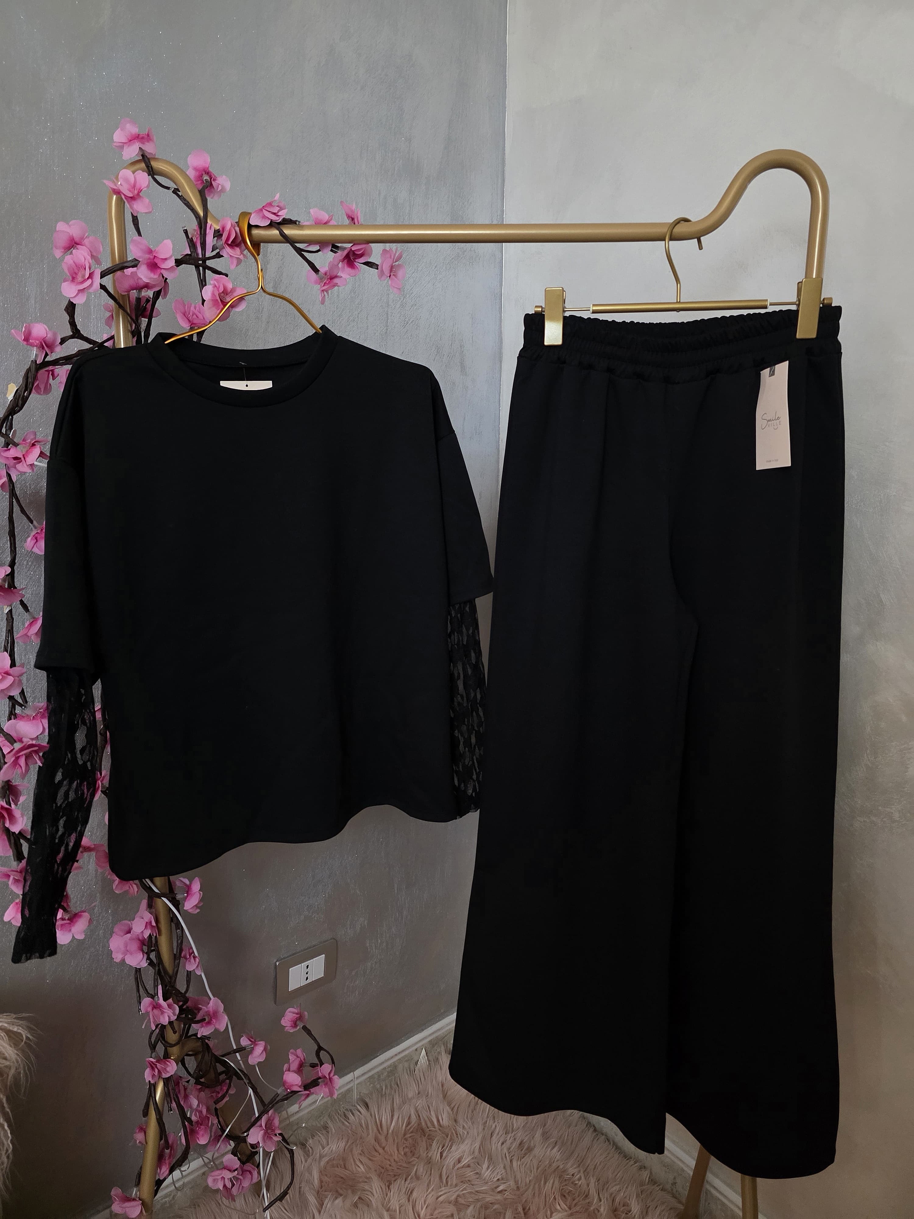 Coordinato Flora Black