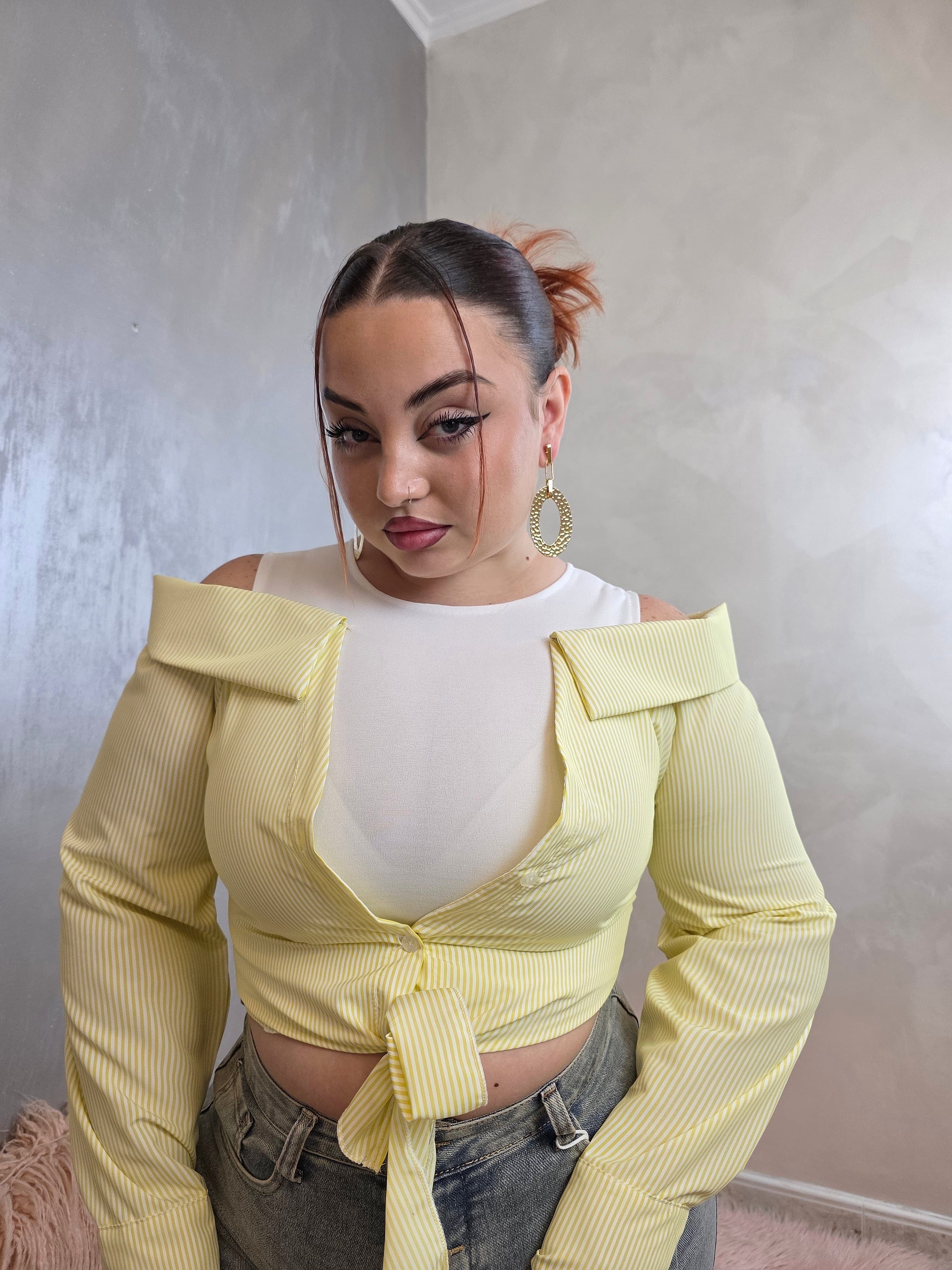 Camicia Spring gialla