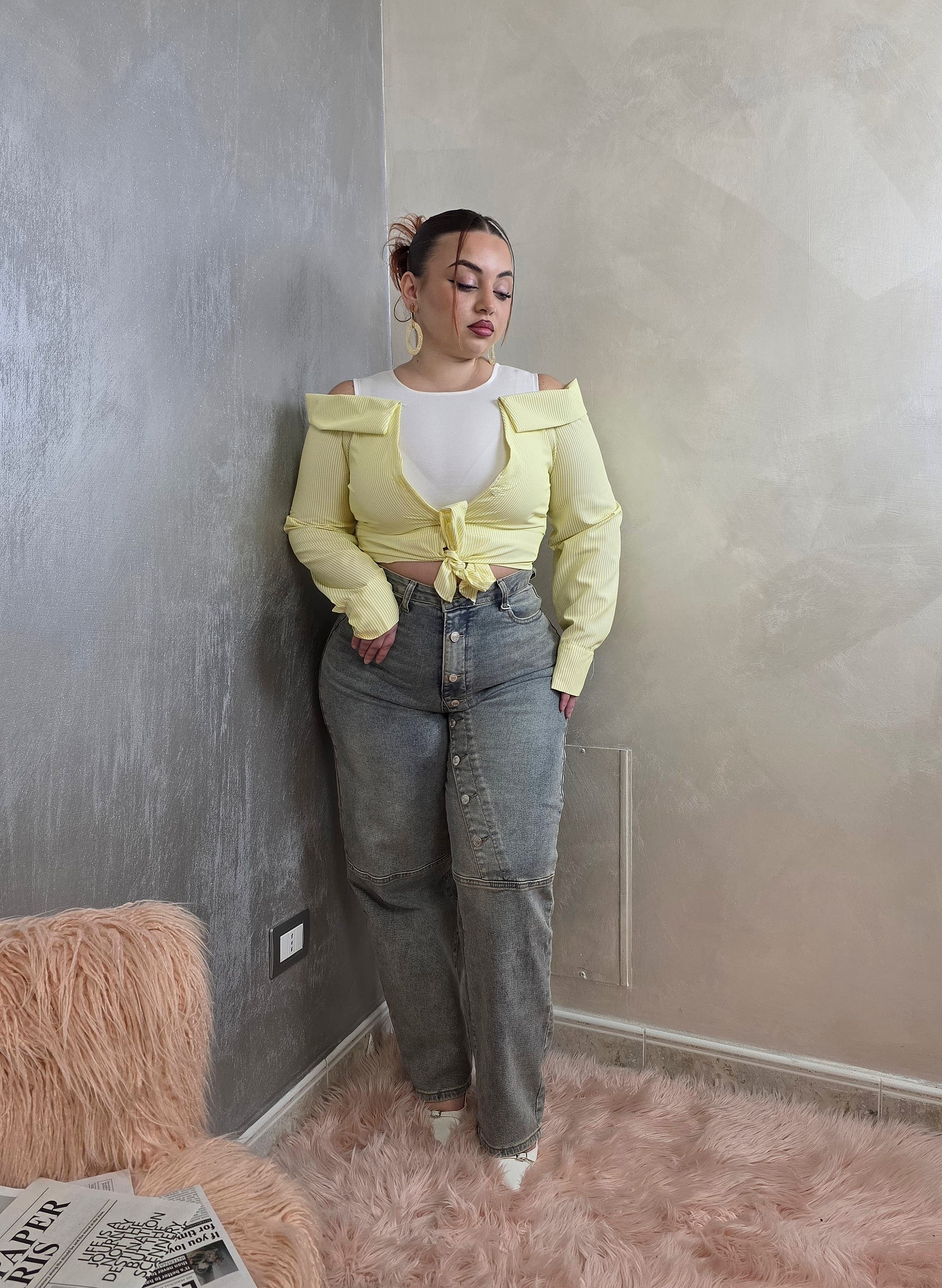 Diagonal Jeans Sabbia