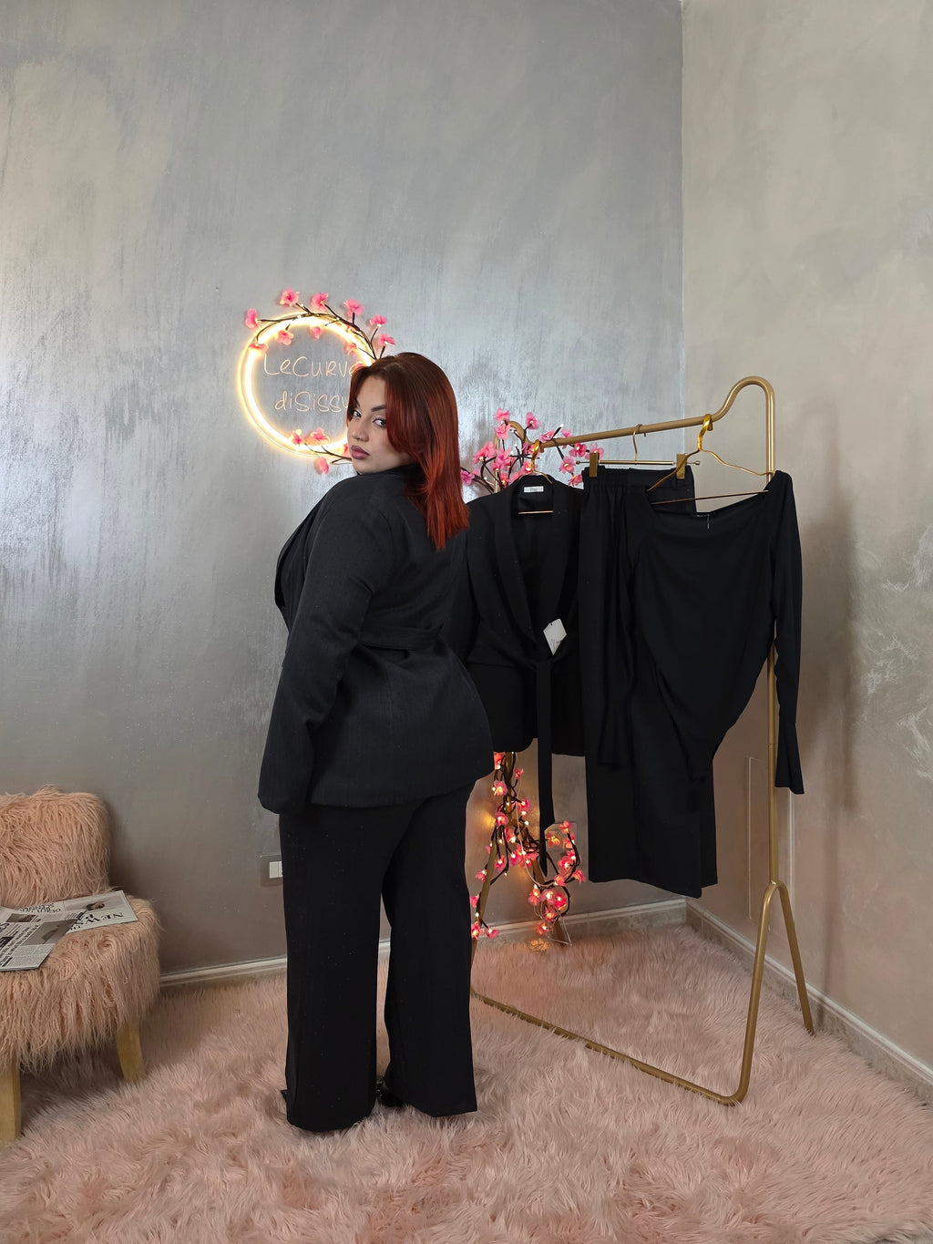 Tailleur Black Shine (Noemi Couture)