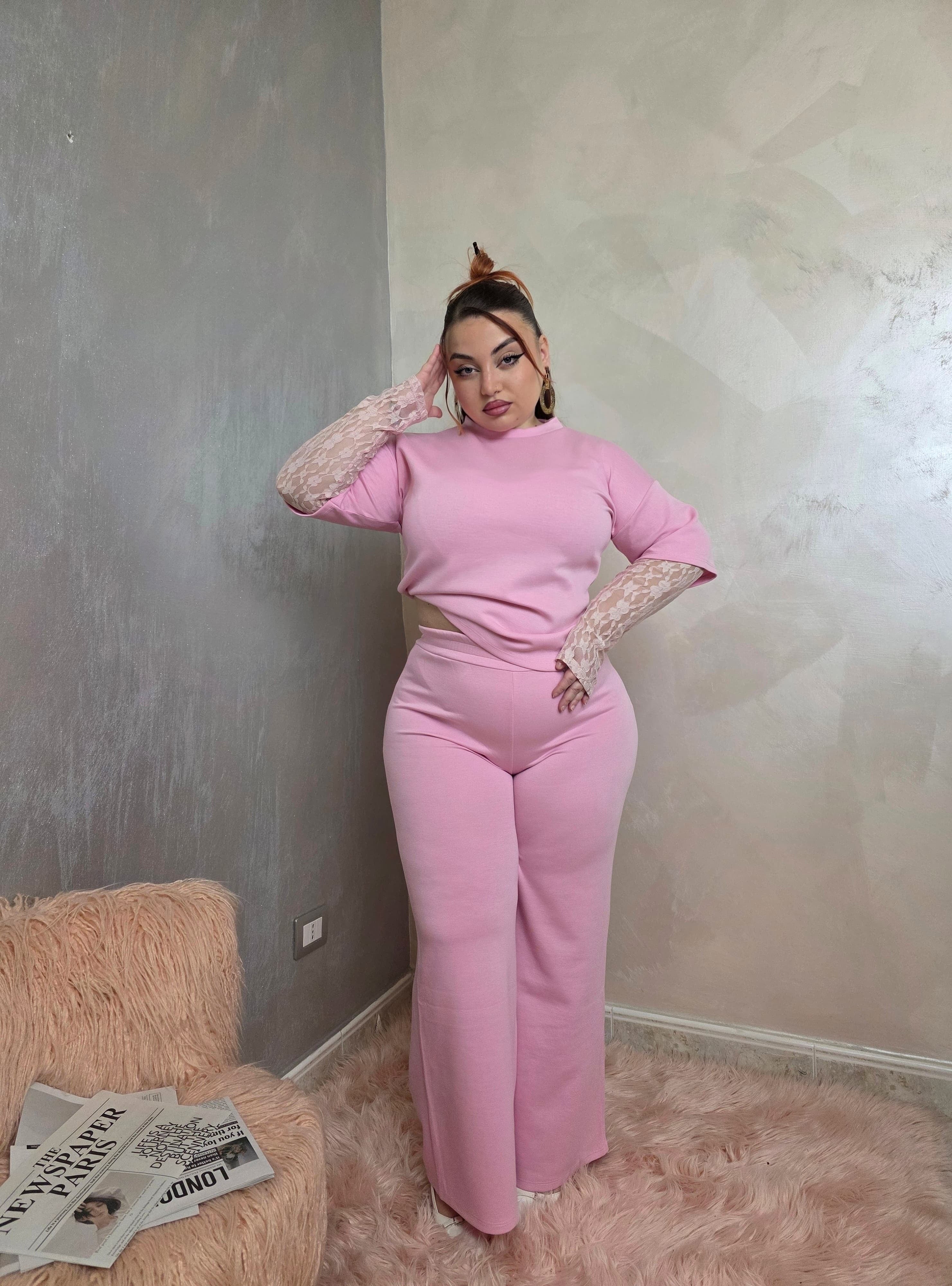 Coordinato Flora Pink