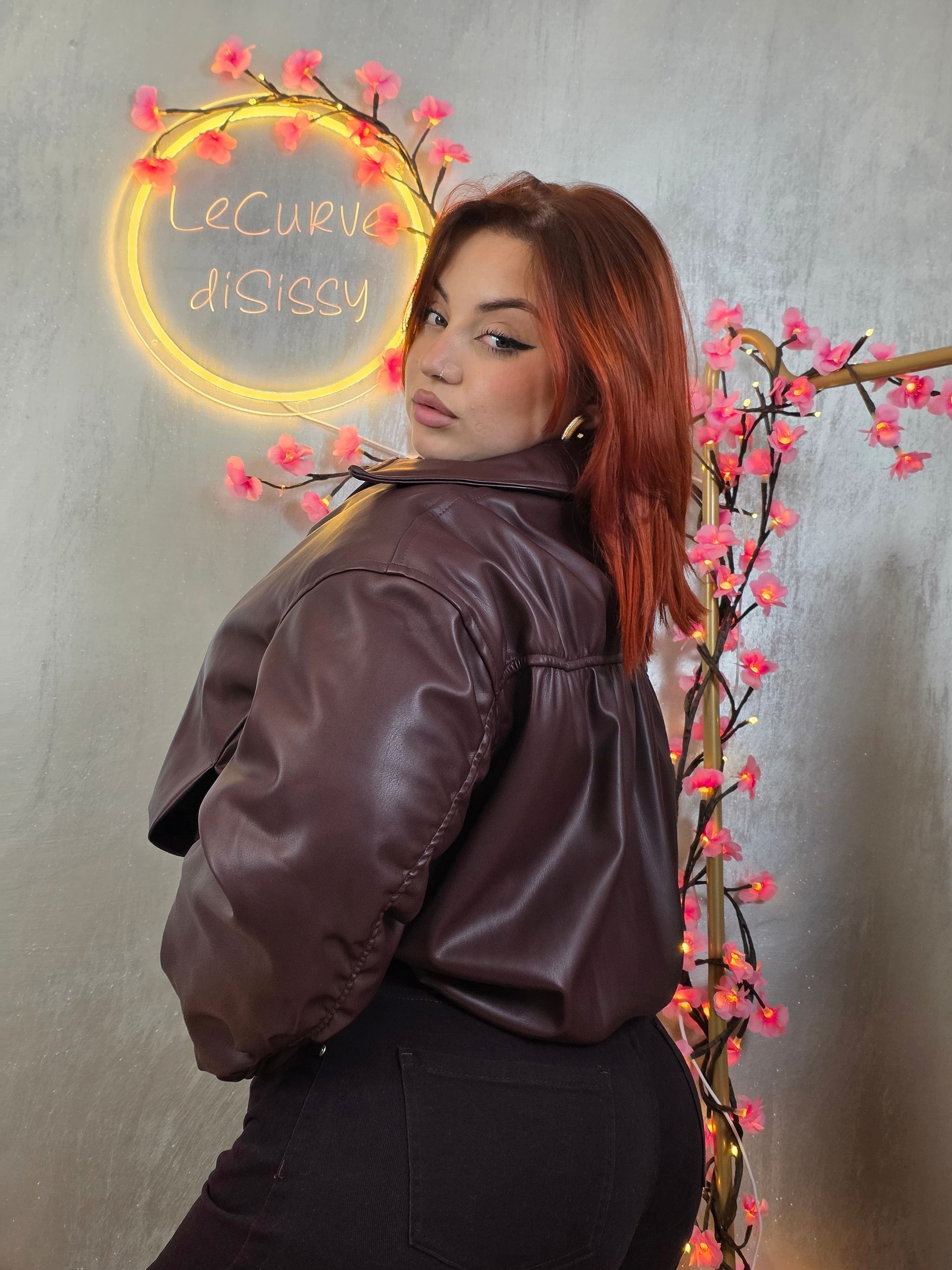 Bomber Pelle Bordeaux Lumina