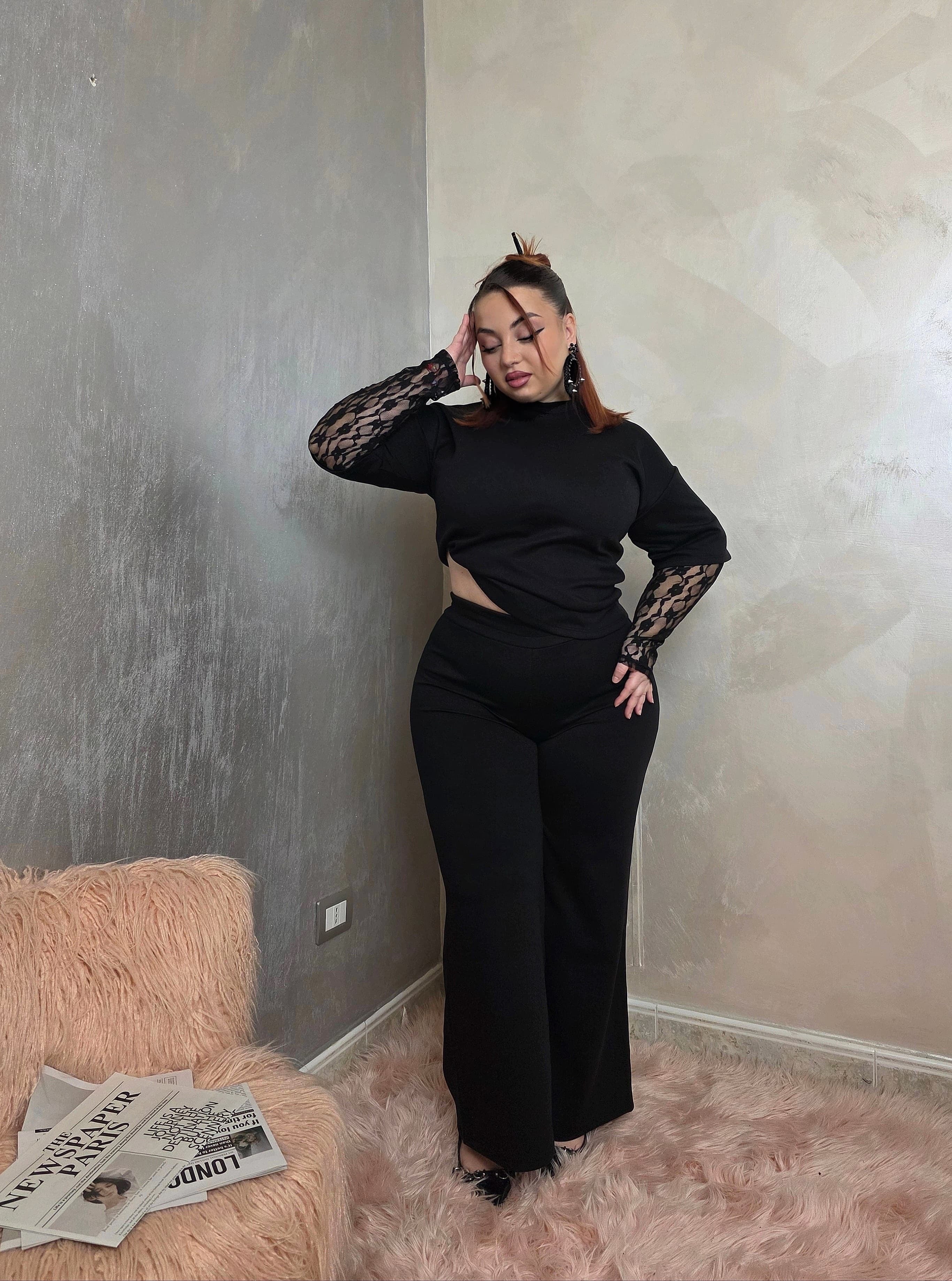 Coordinato Flora Black