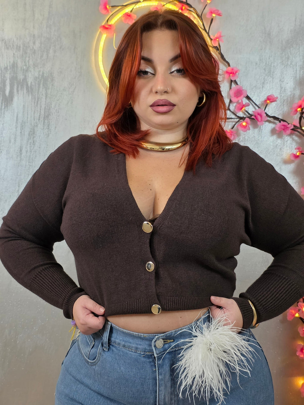 Cardigan Marrone Simona G