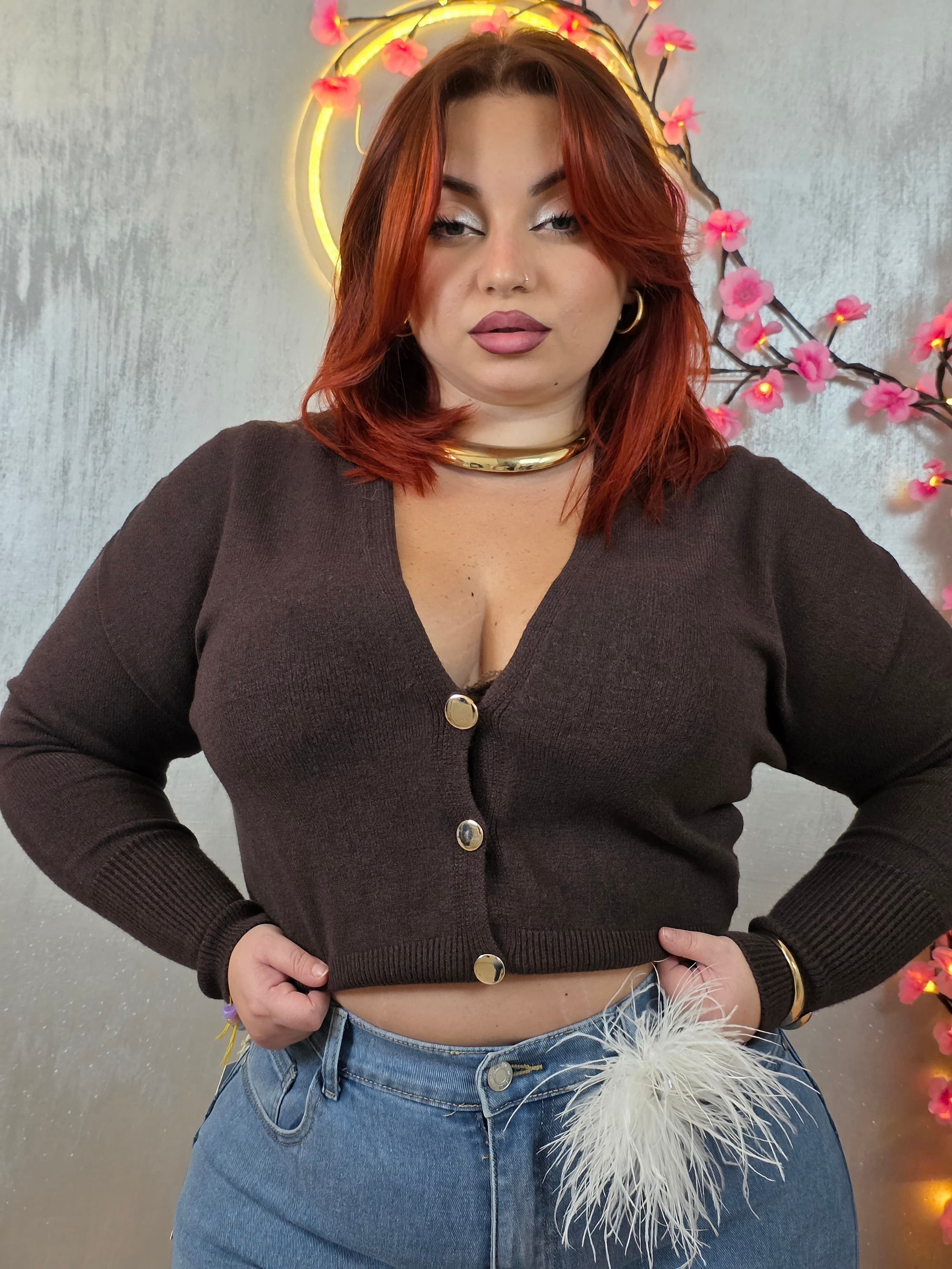 Cardigan Marrone Simona G