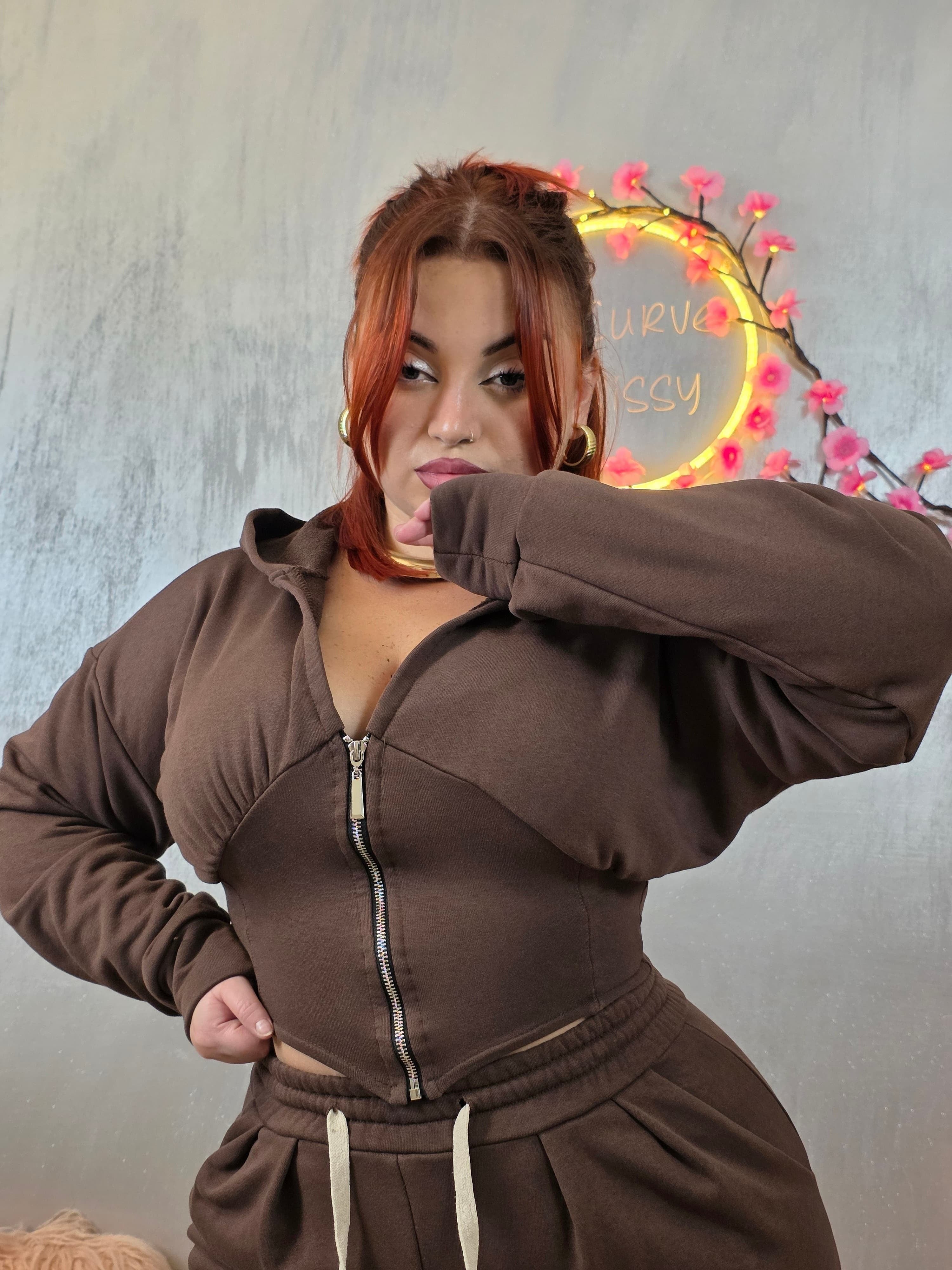 Tuta Corpetto Marrone