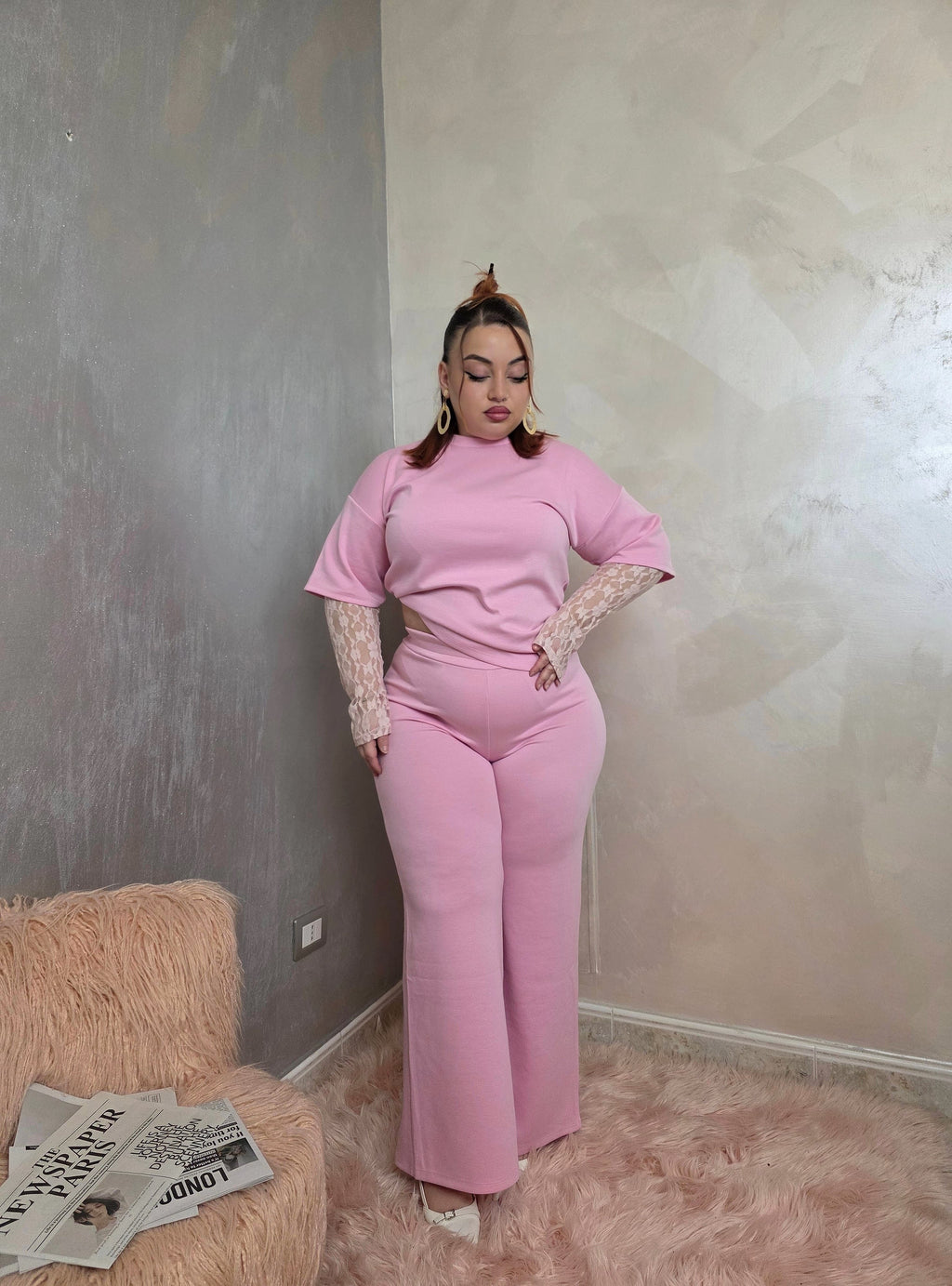 Coordinato Flora Pink