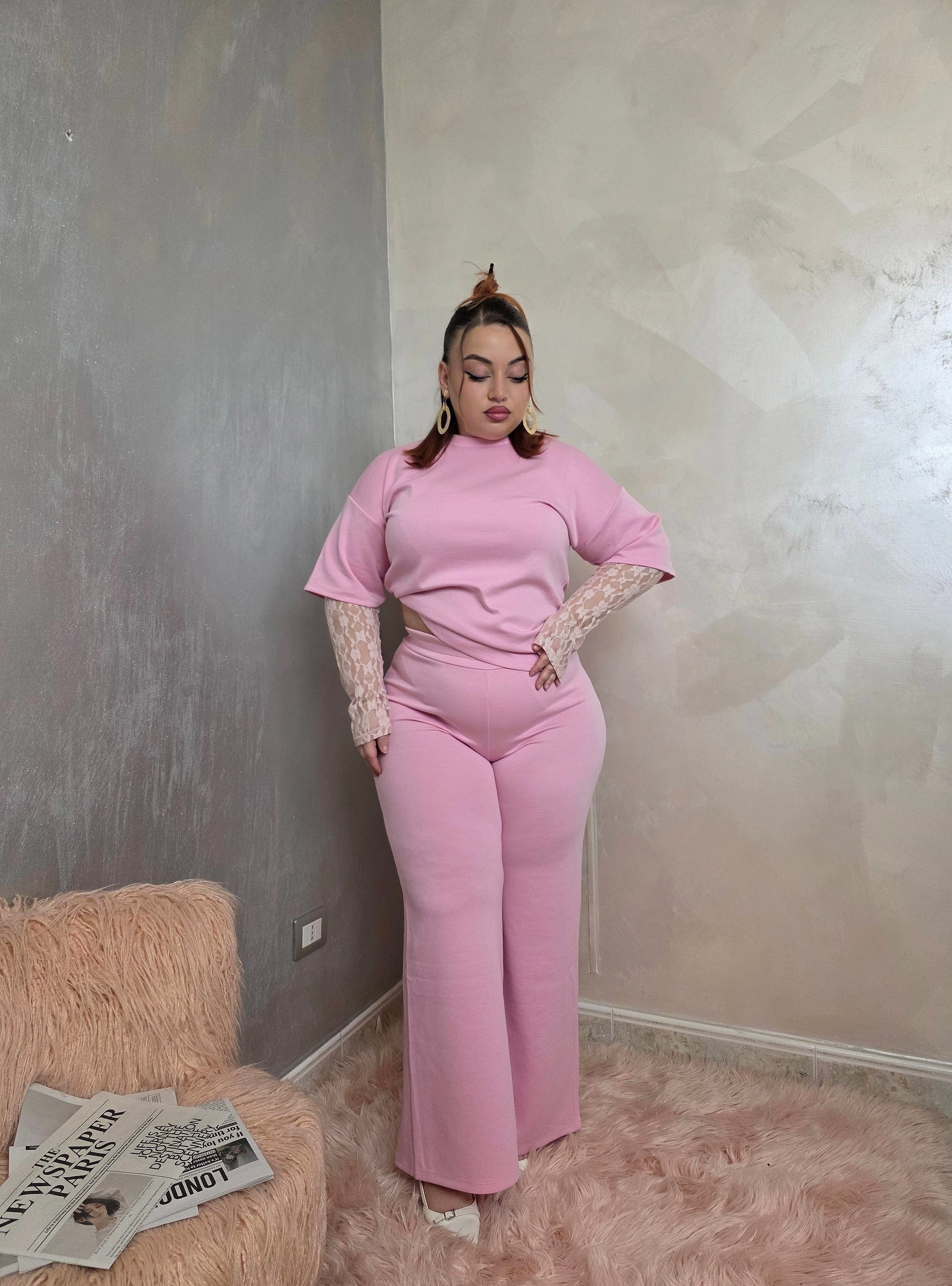 Coordinato Flora Pink