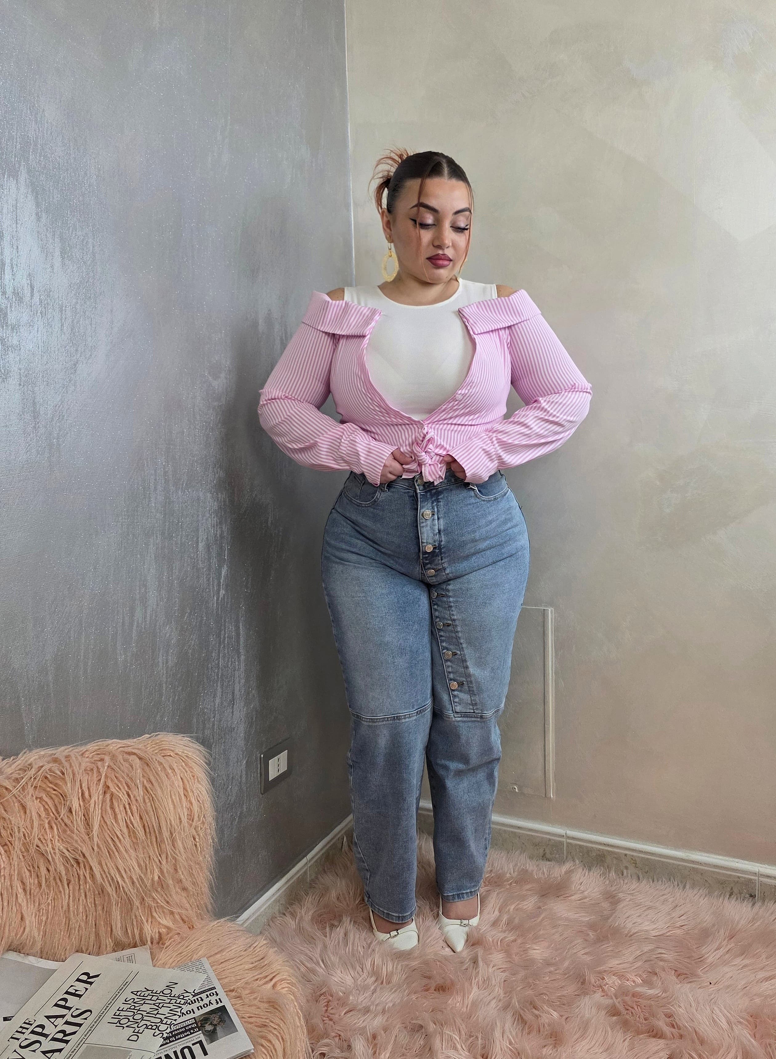 Diagonal Jeans Azzurro