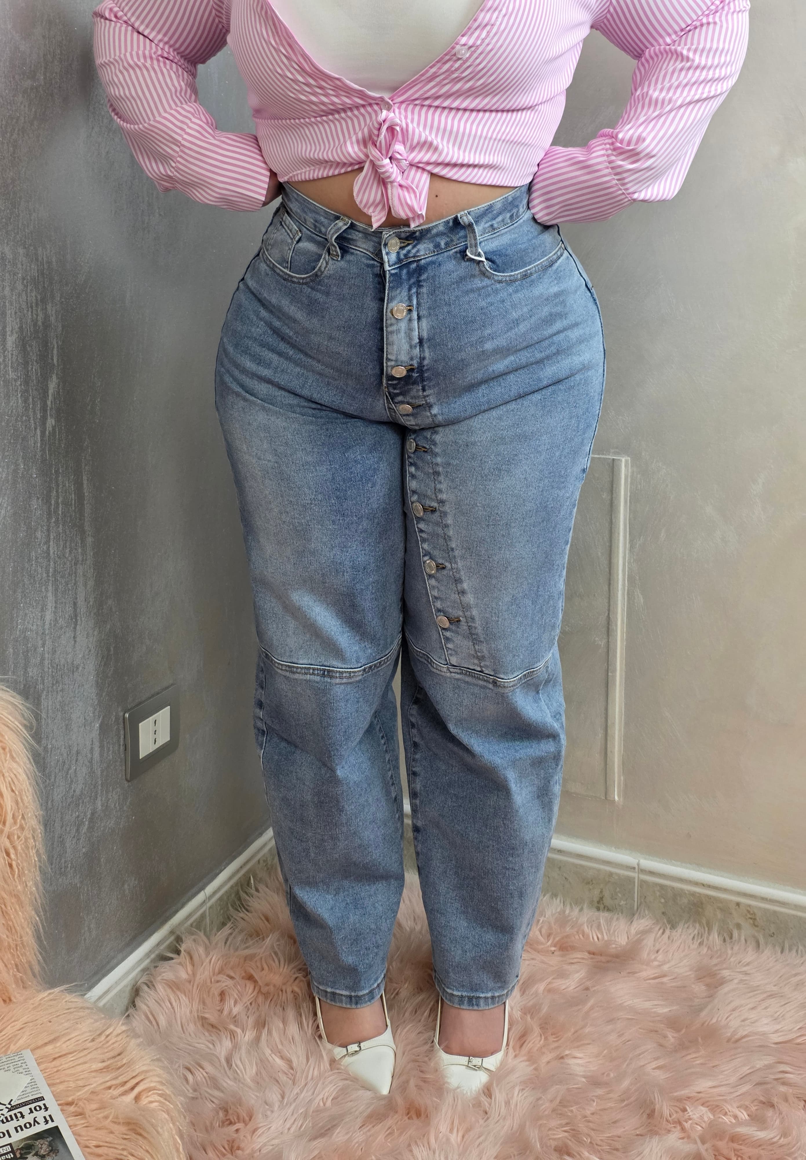 Diagonal Jeans Azzurro