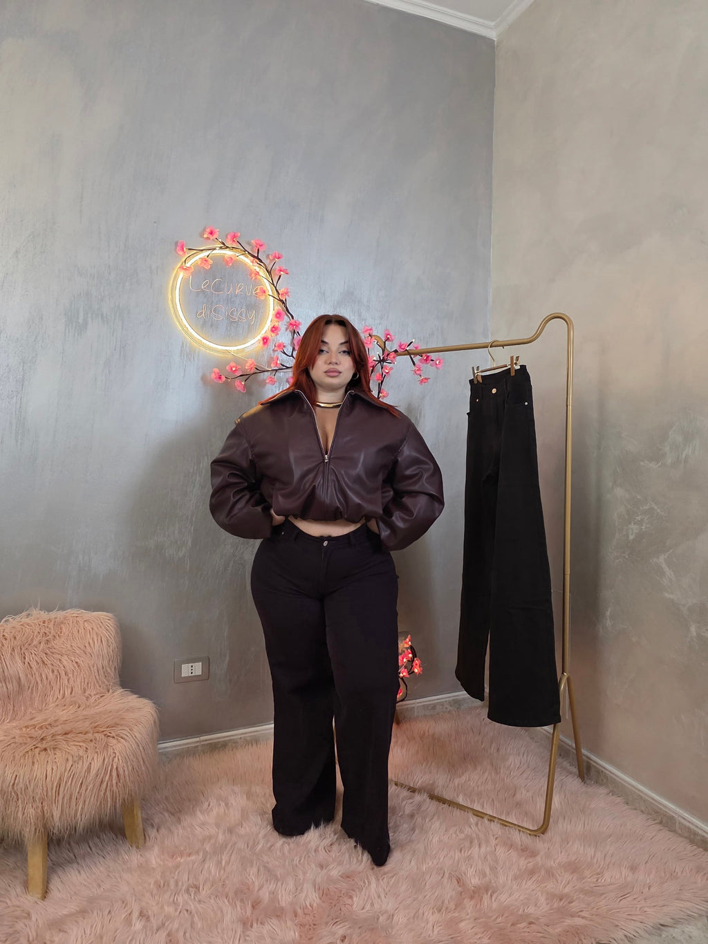 Bomber Pelle Bordeaux Lumina