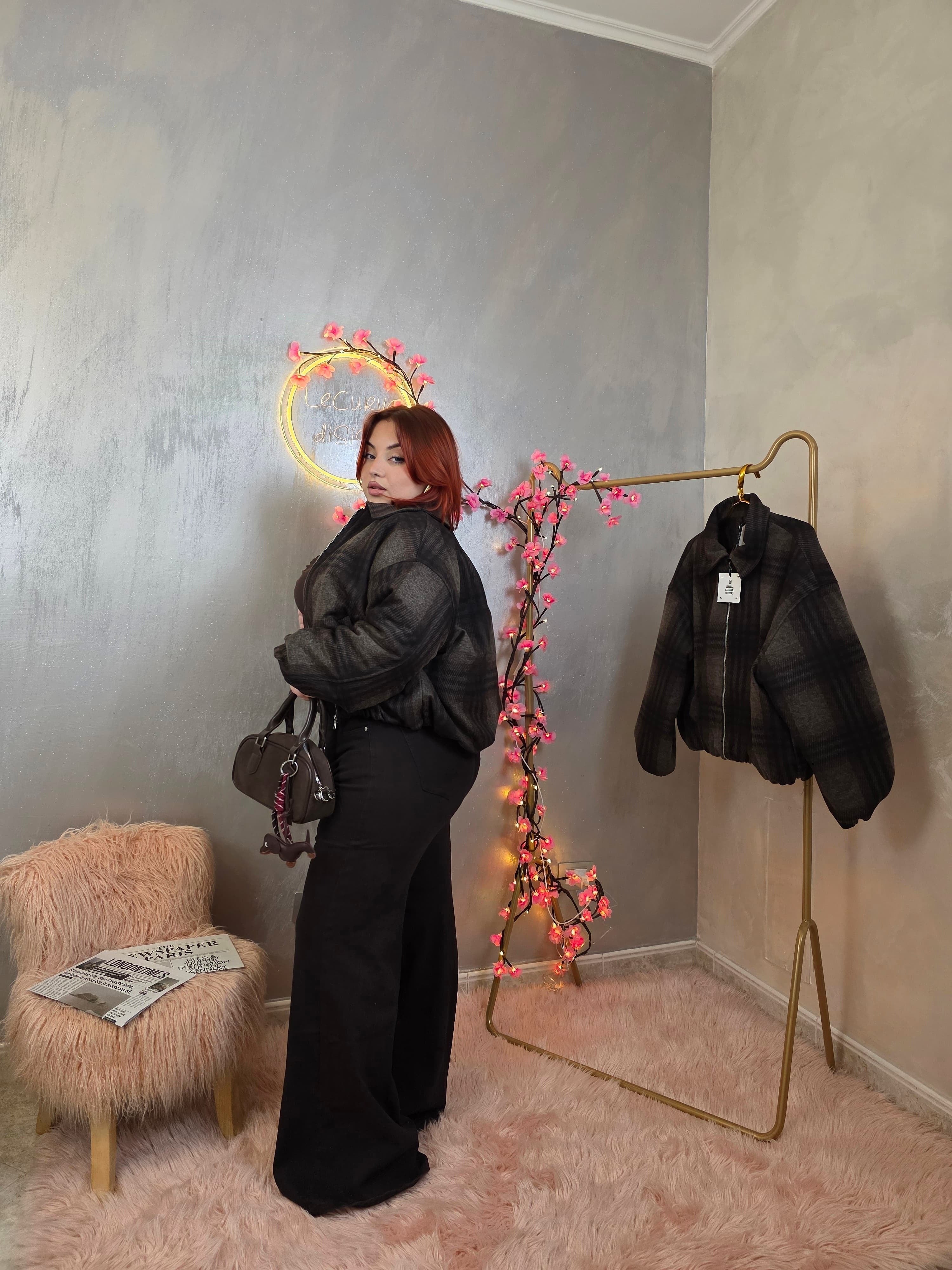 Bomber Quadri Lumina