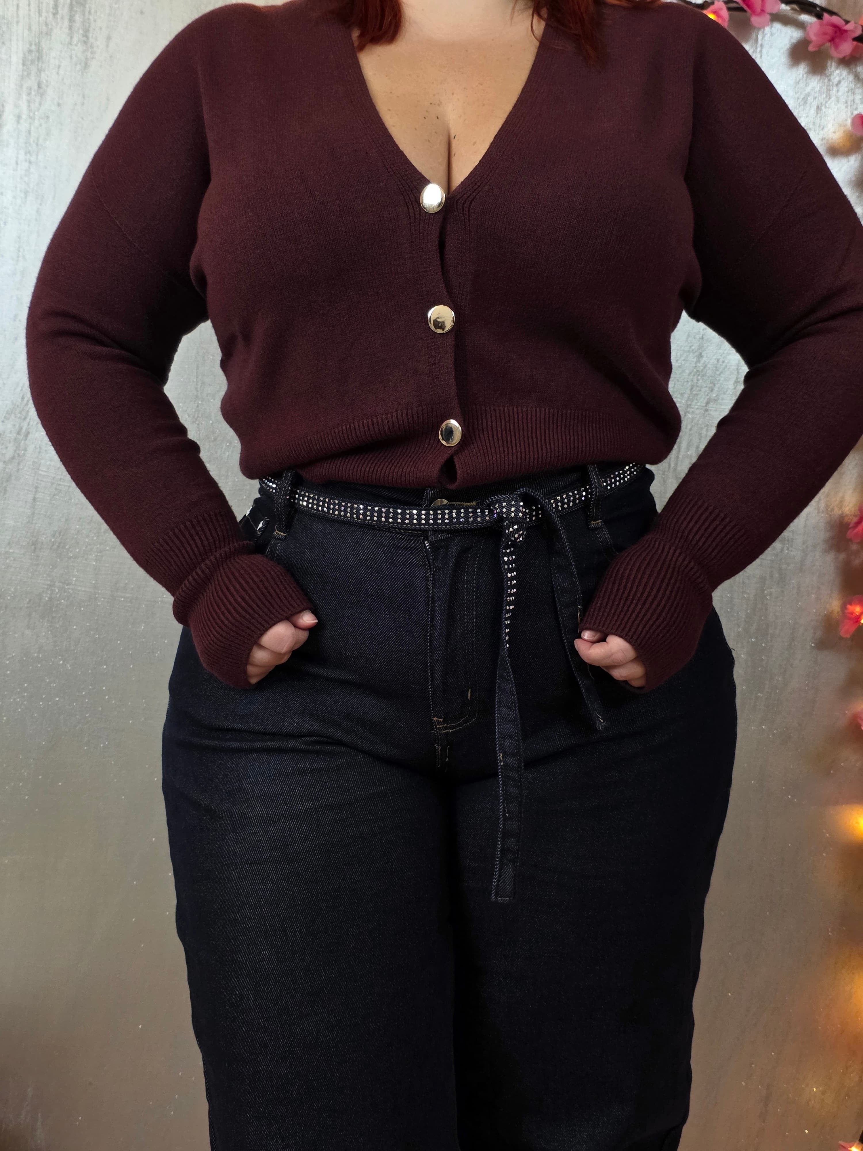 Cardigan Bordeaux Simona G